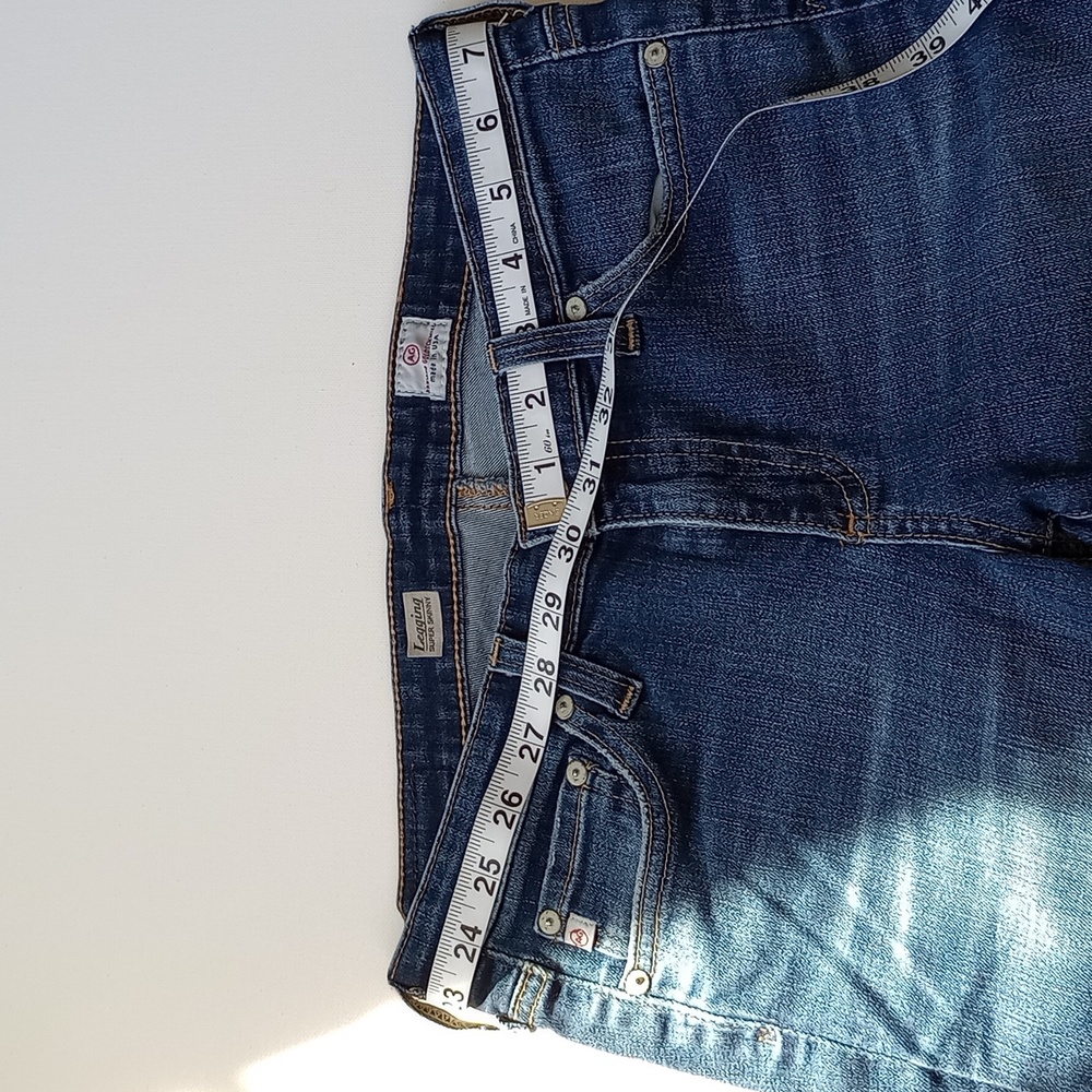AG The Legging Ankle Super Skinny  Low Rise Jean Med Wash Size 28 Y2K Low Waist - Picture 13 of 13